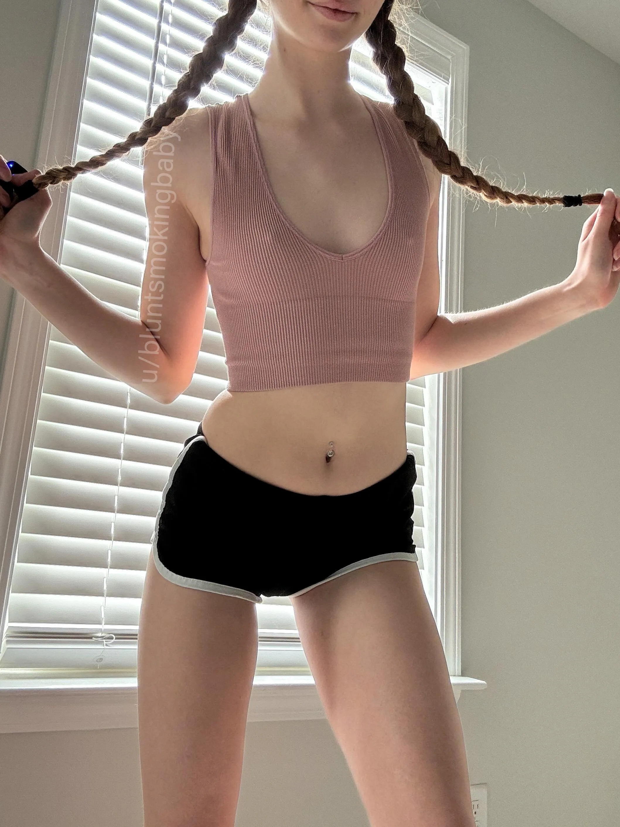 Long pigtails for pulling
