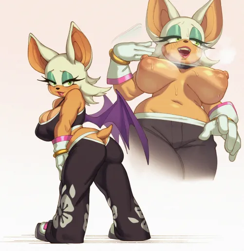 Rouge the Sporty Bat (Rizdraws)