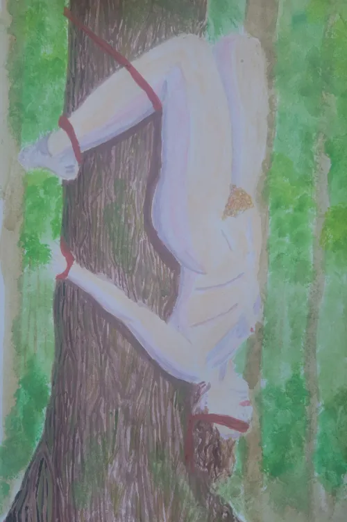 Tree Hugger - Revised, Watercolor