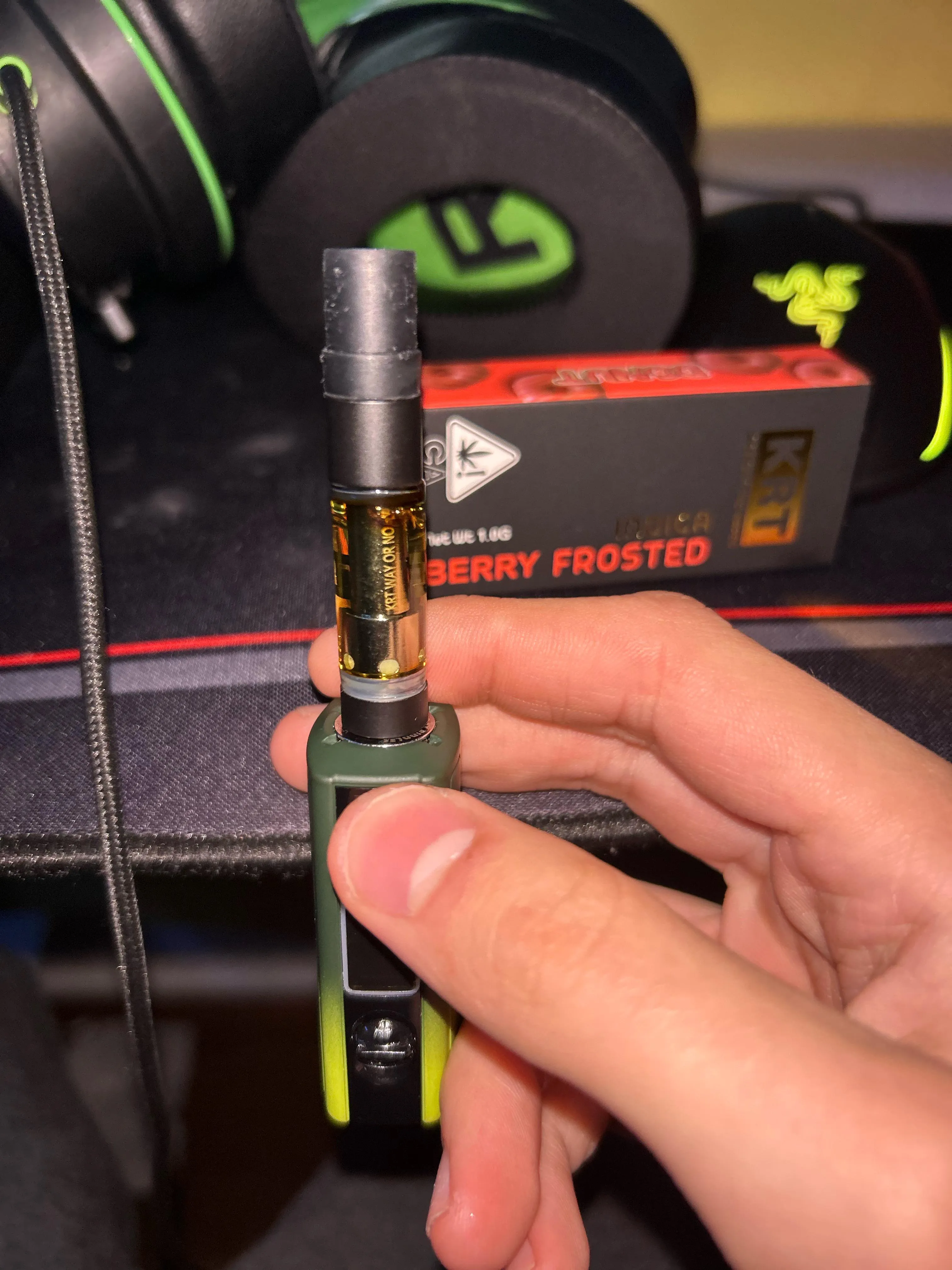 why does my cart have a darker side on the top