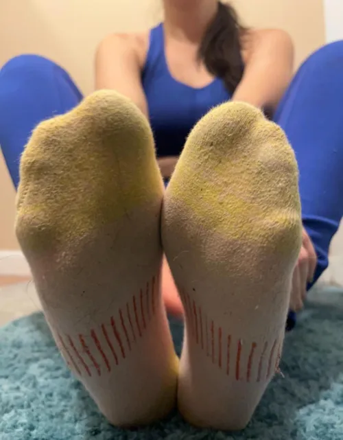 Dirty sock sale from a fit college girl!