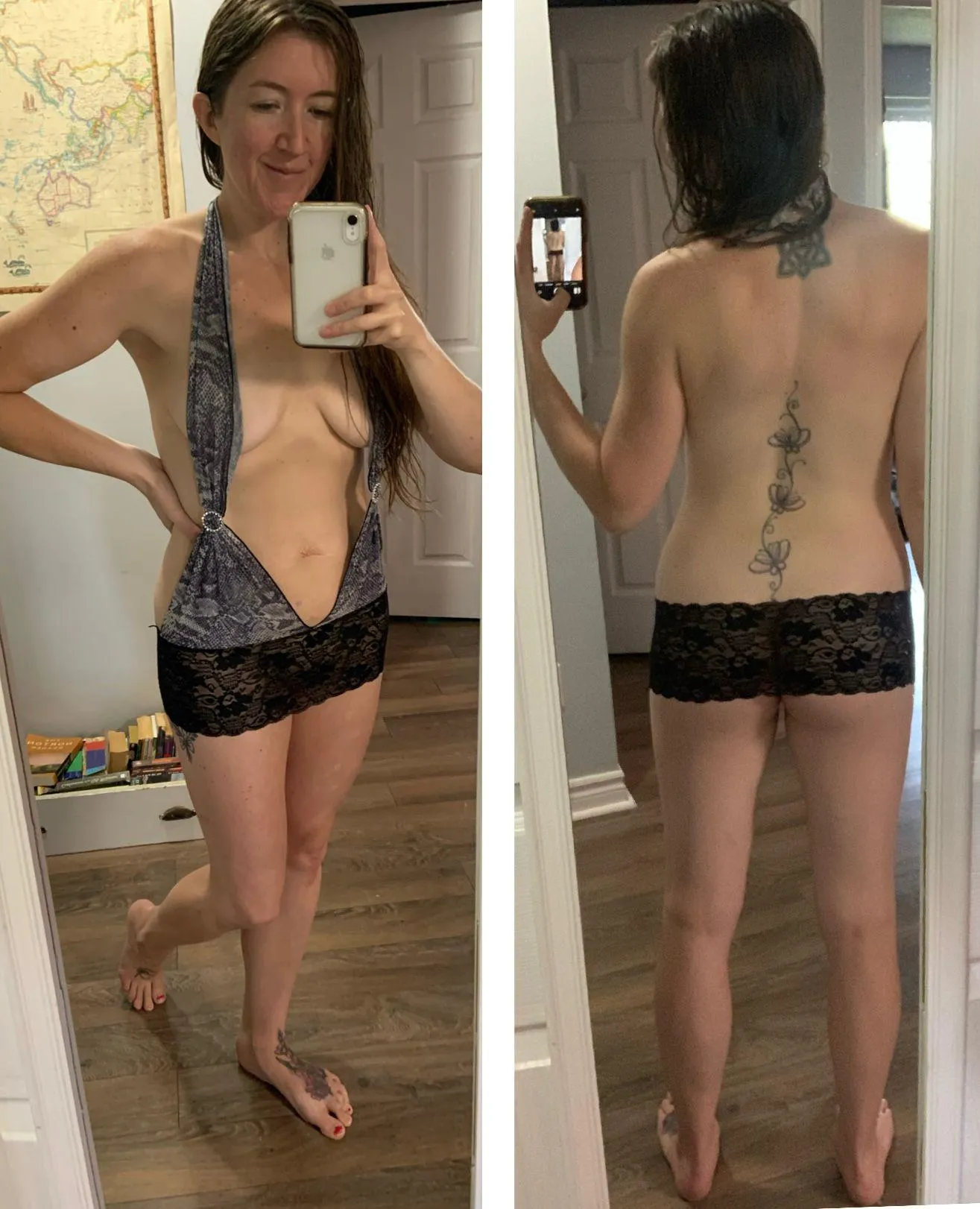 does this dress show too much for a mom ?