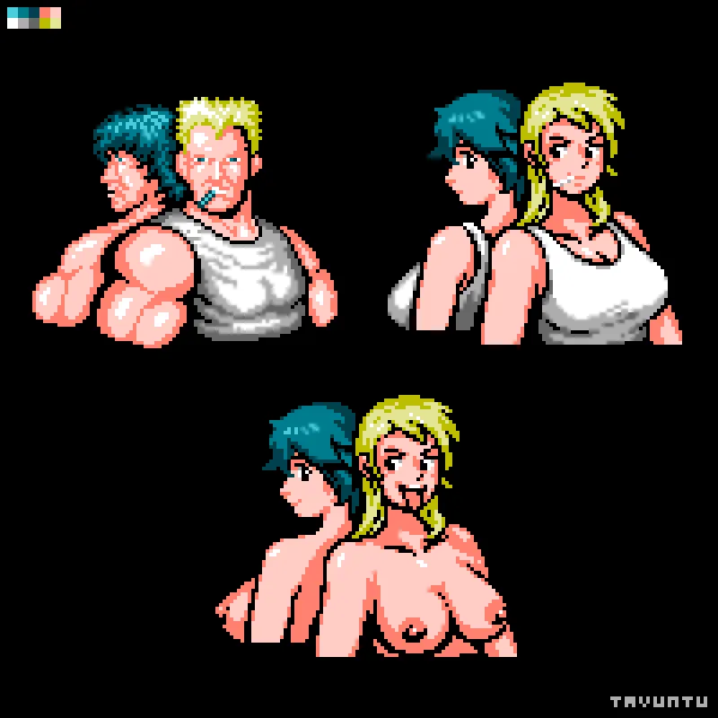 I did a Bill Rizer and Lance Bean gender swap (Contra, Nintendo Entertainment System).