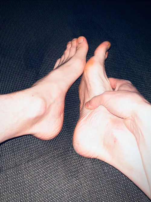 my feet need a massage after gym