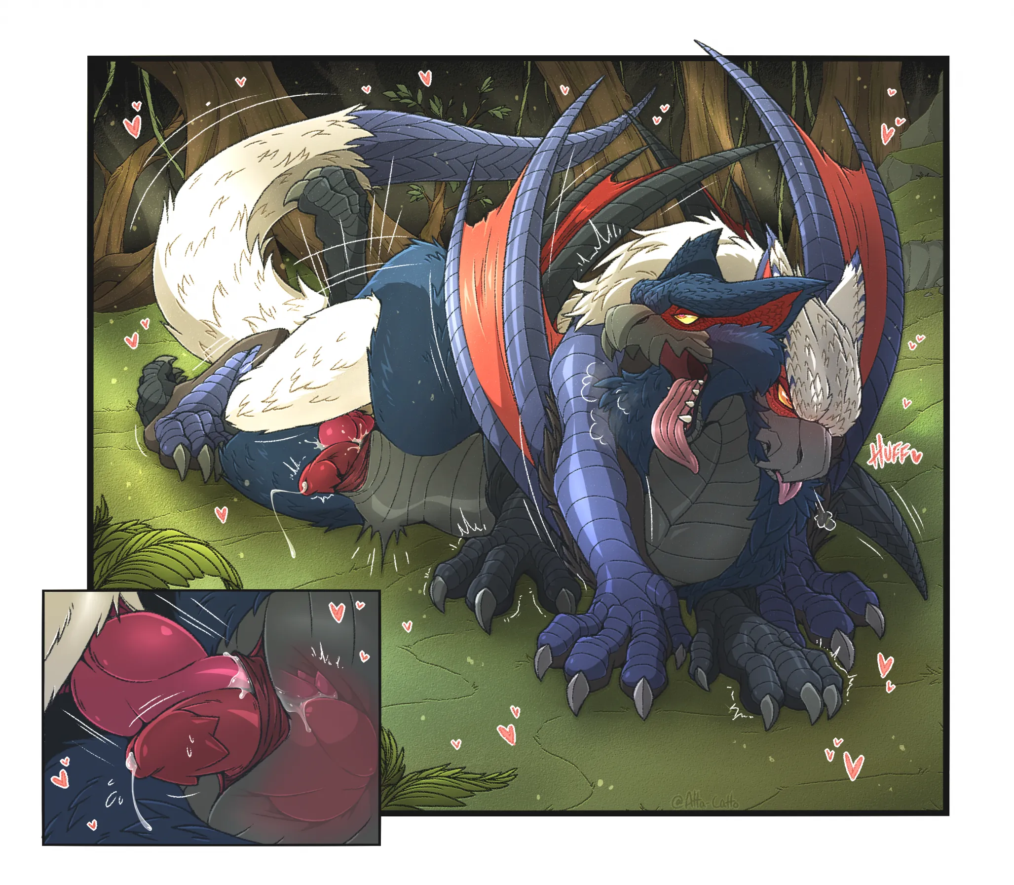 On todays hunt you stumble upon two male Nargacugas... fucking?? [MM] (atta catto)