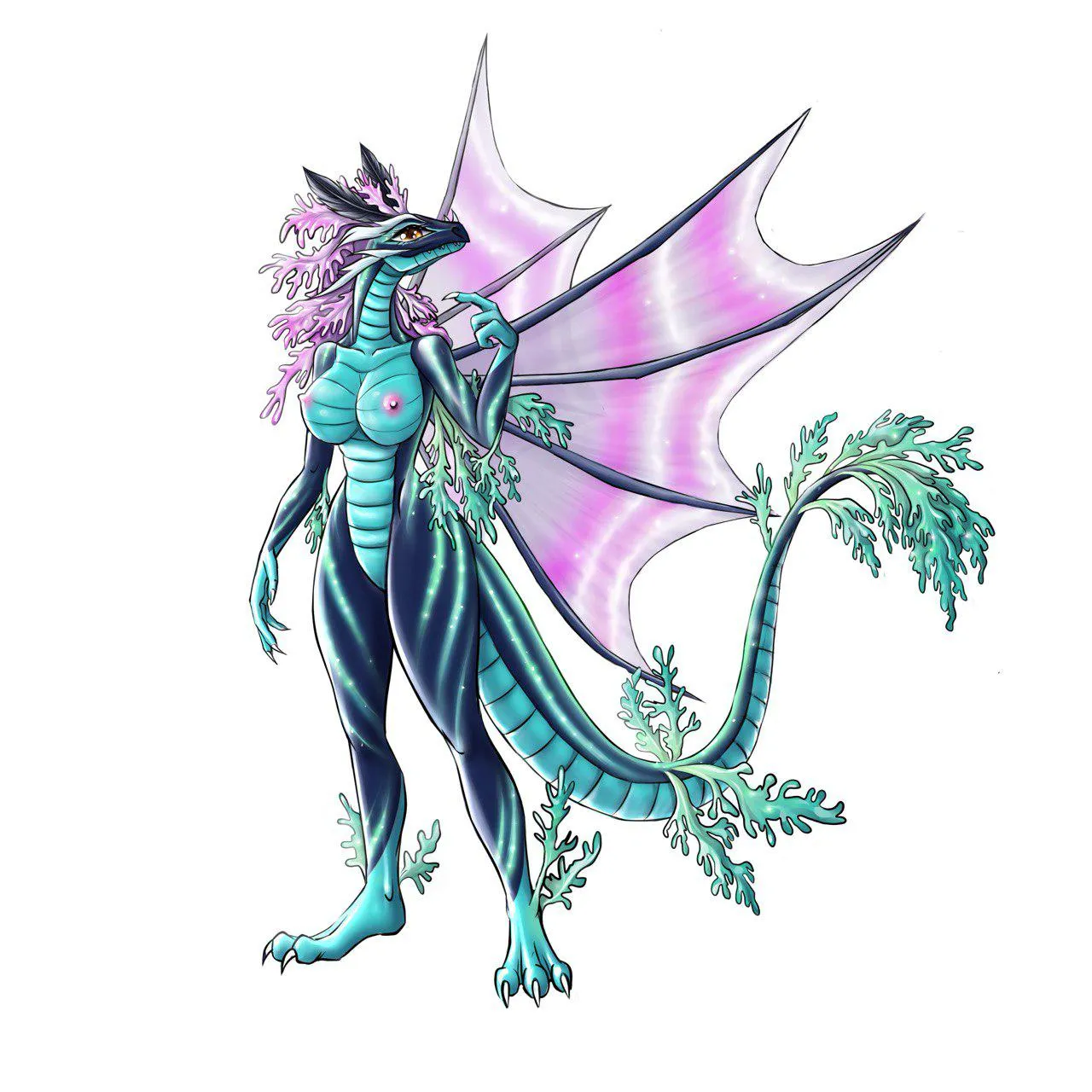 Sea dragon anthro[F](by me)