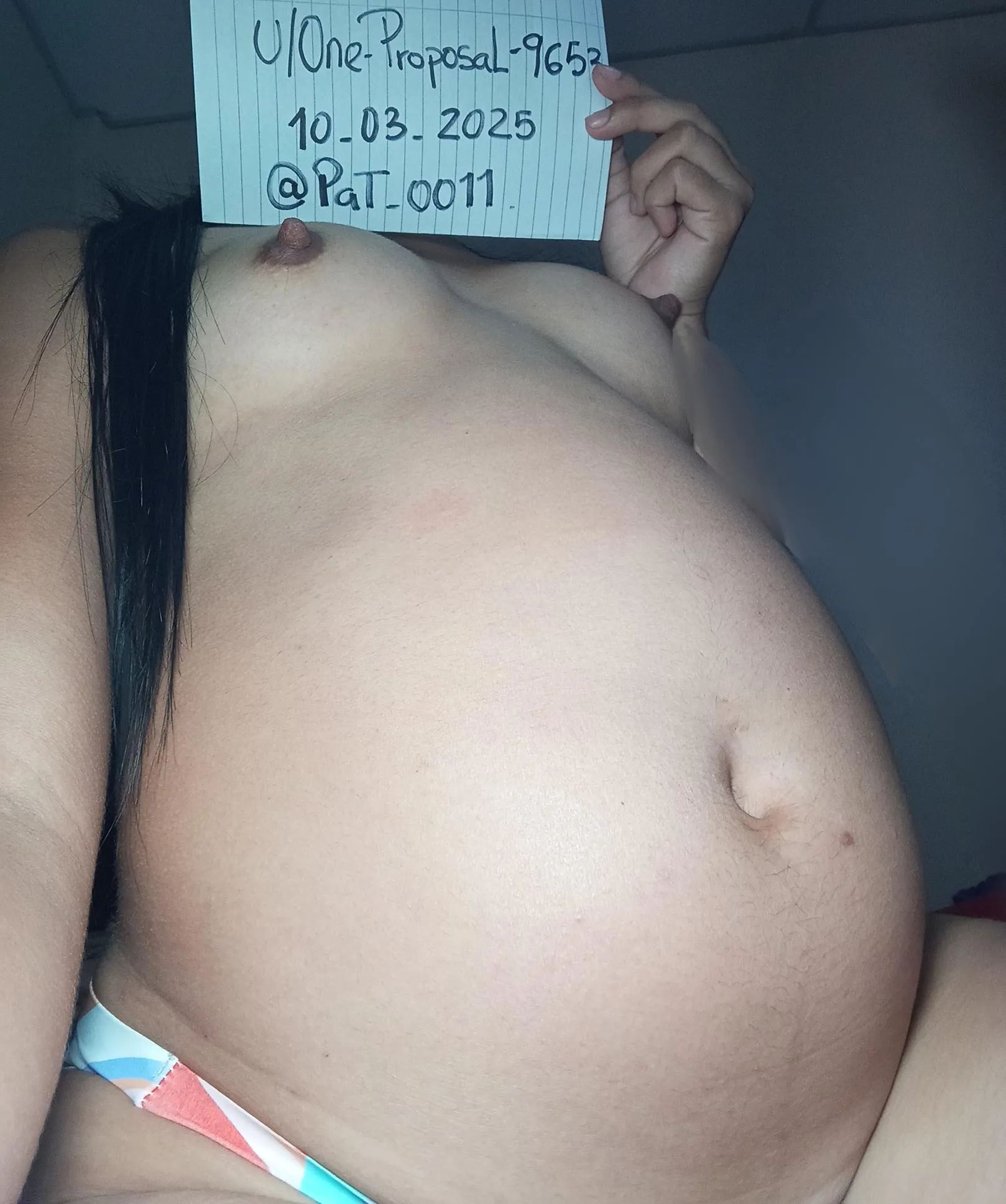 Would you like to play with my pregnant belly? My pussy has become very juicy.
