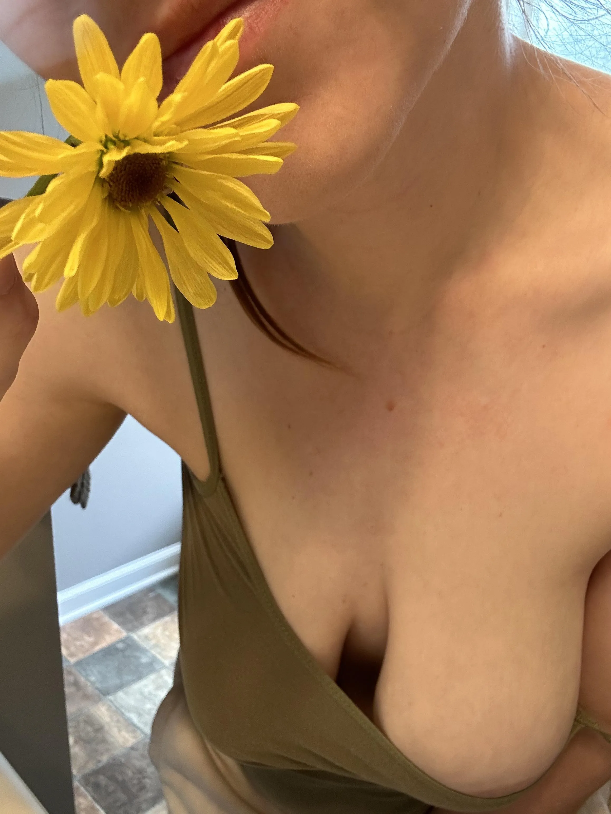 Did you notice the flower first?