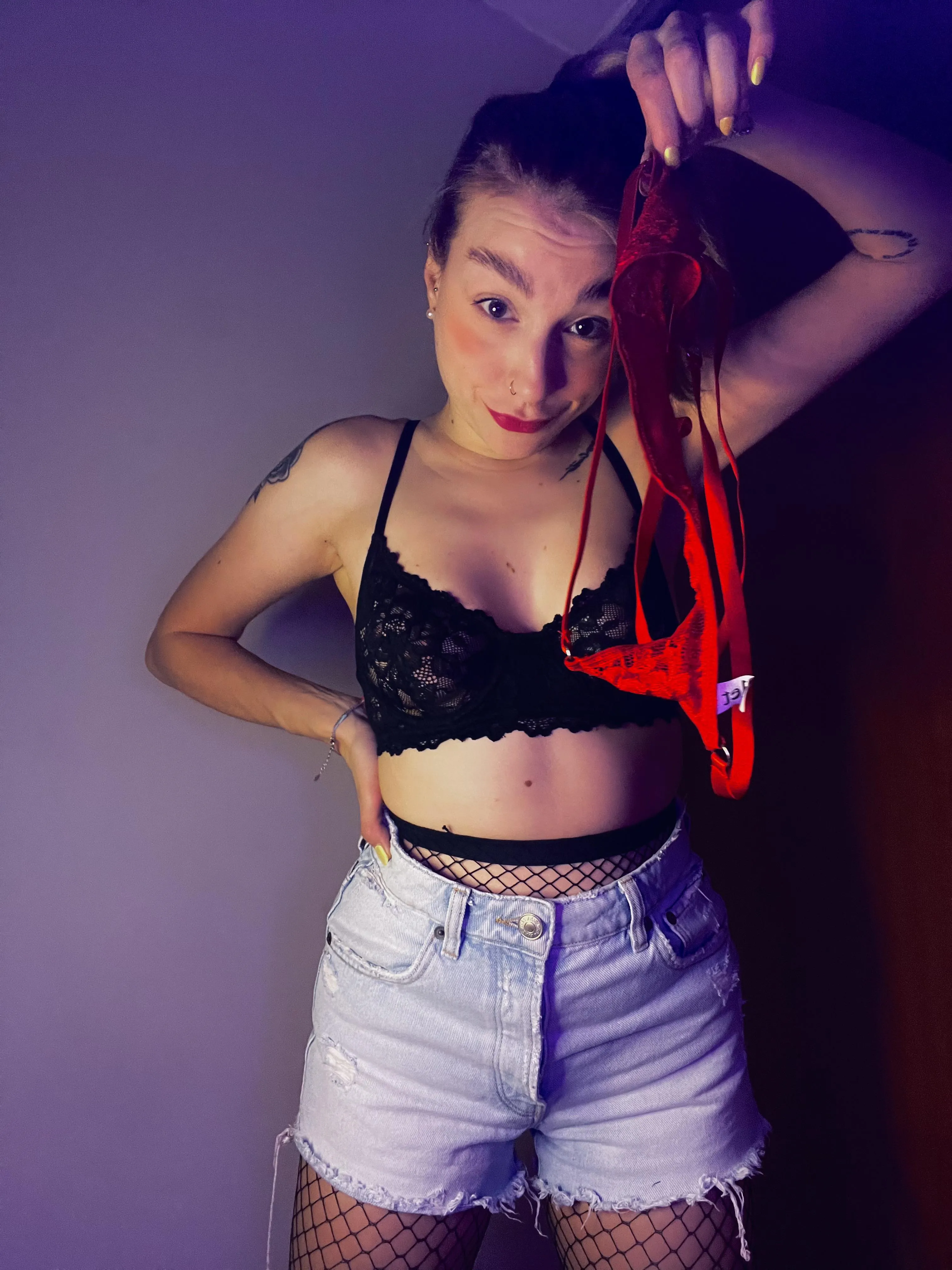 Do you like these red panties? Mommy can lend them to you!