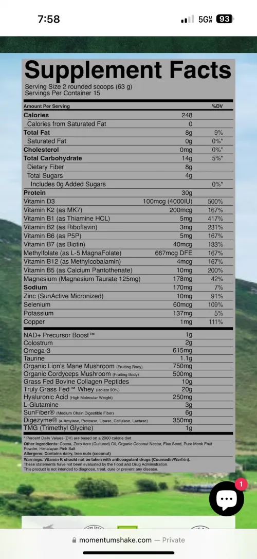 Does anyone have any experience with Momentum Longevity Shake? I’m new and need help with choosing the right Nootropics