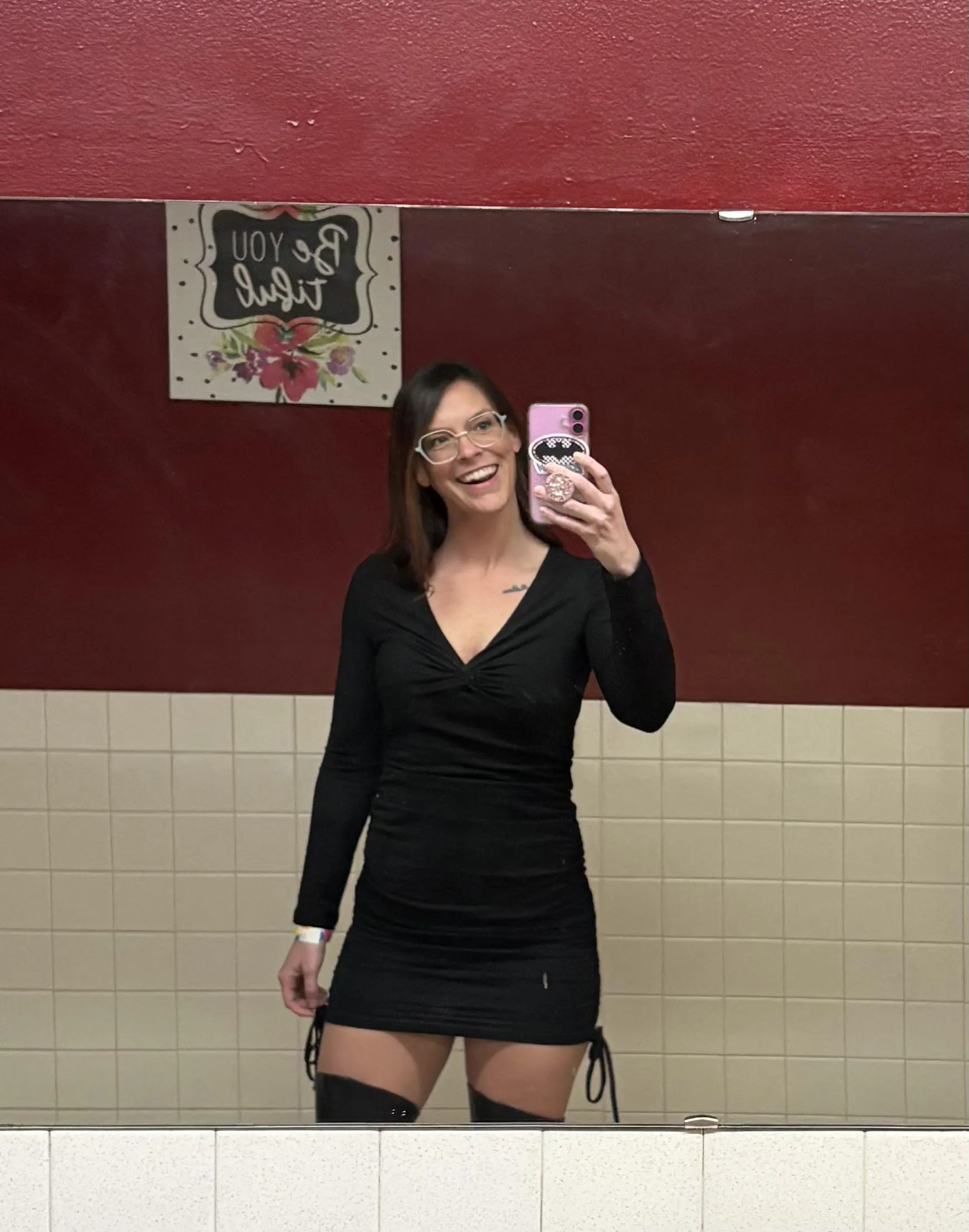 In the bathroom before I checked out my first gloryhole