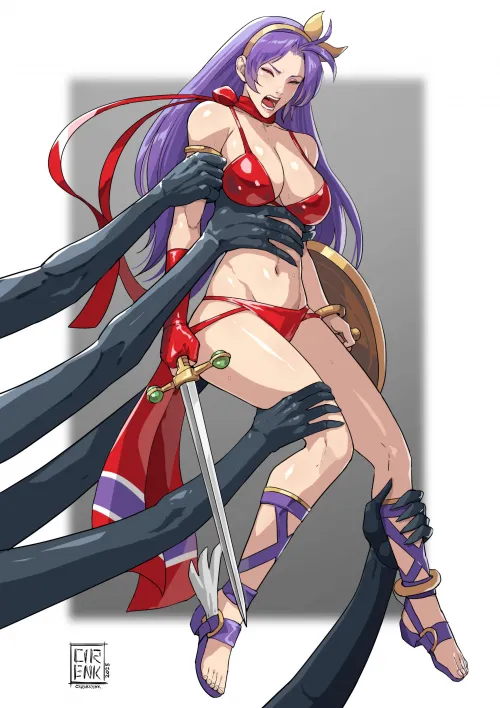 Princess Athena and monster hands (Cirenk)