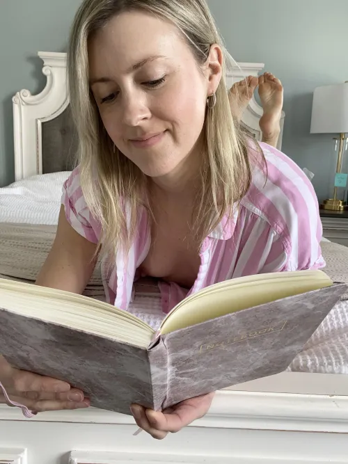 Reading my diary. So many stories in here