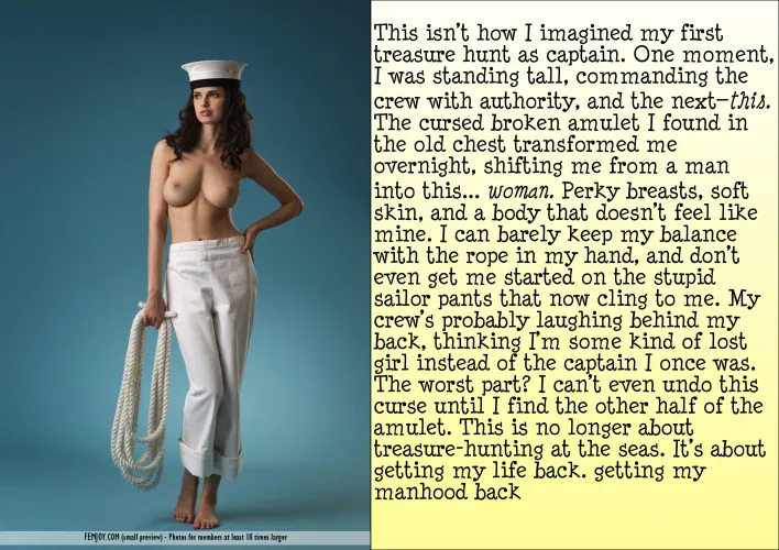 sexy pirate - tgtf caption by indiantgstories