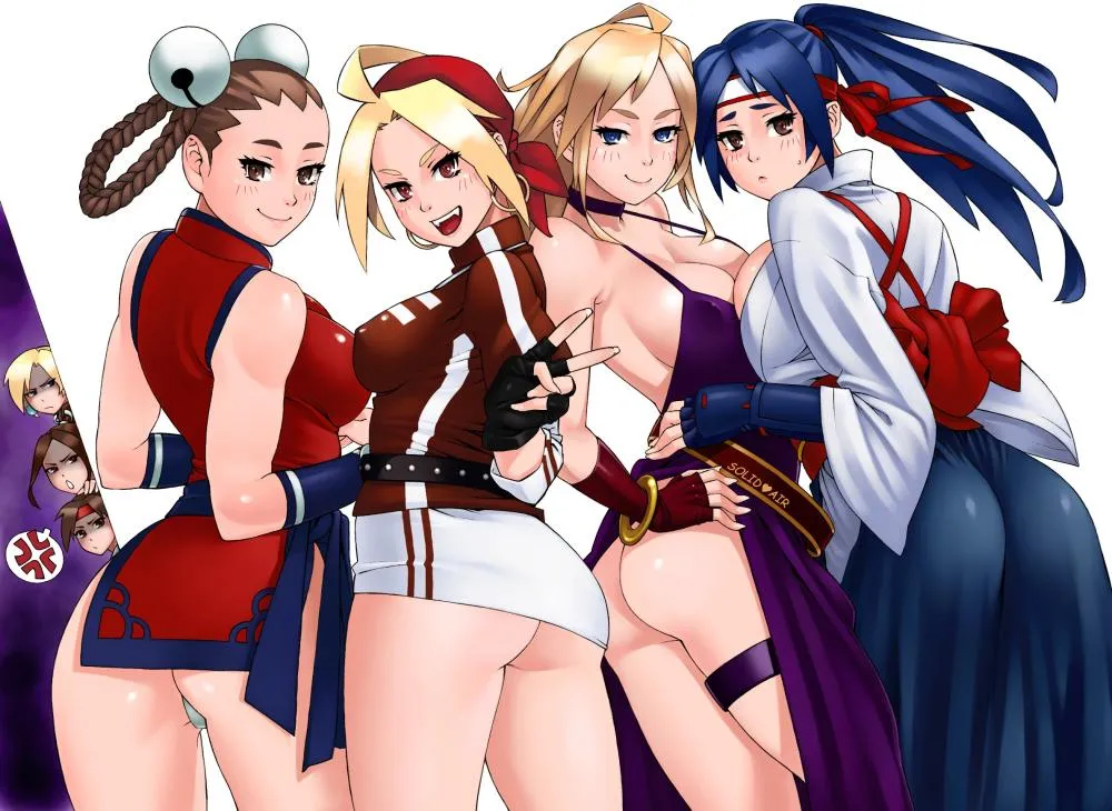 Xianfei, Malin, B Jenet and Kasumi booty girls (ぞんだ Solid Air Zonta)