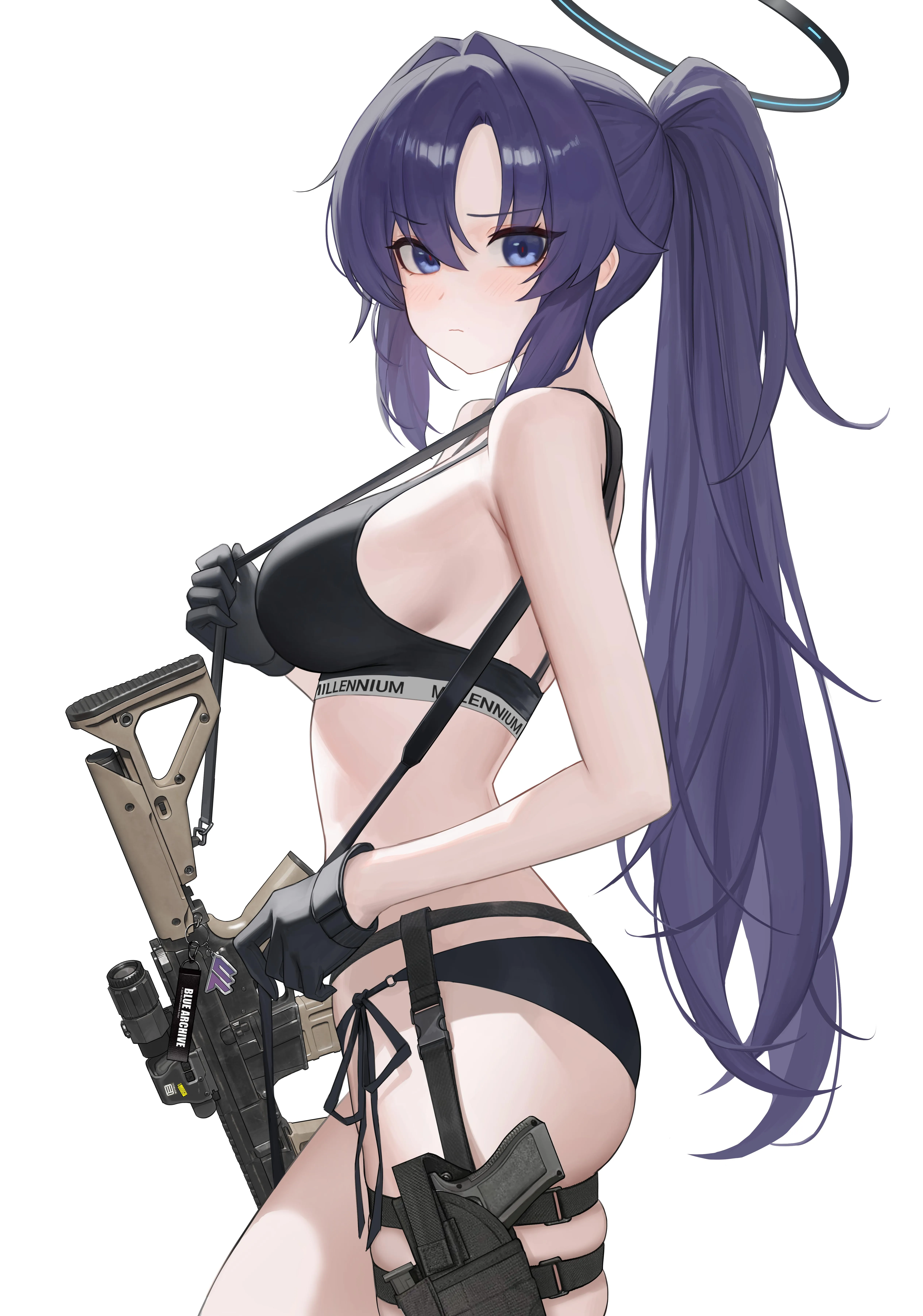 Yuuka with rifle (heine0416)