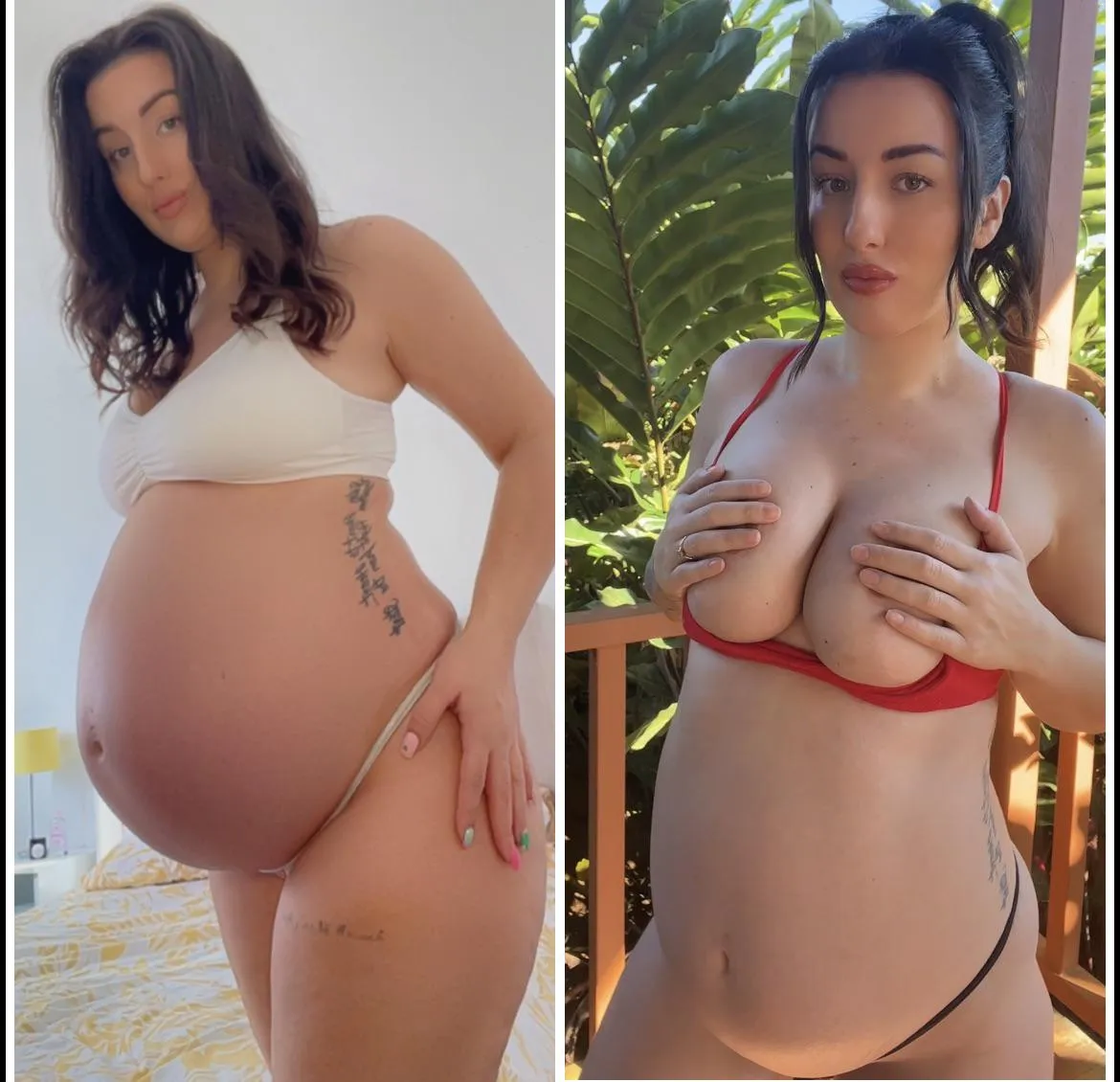 7 weeks difference with my twin bump.