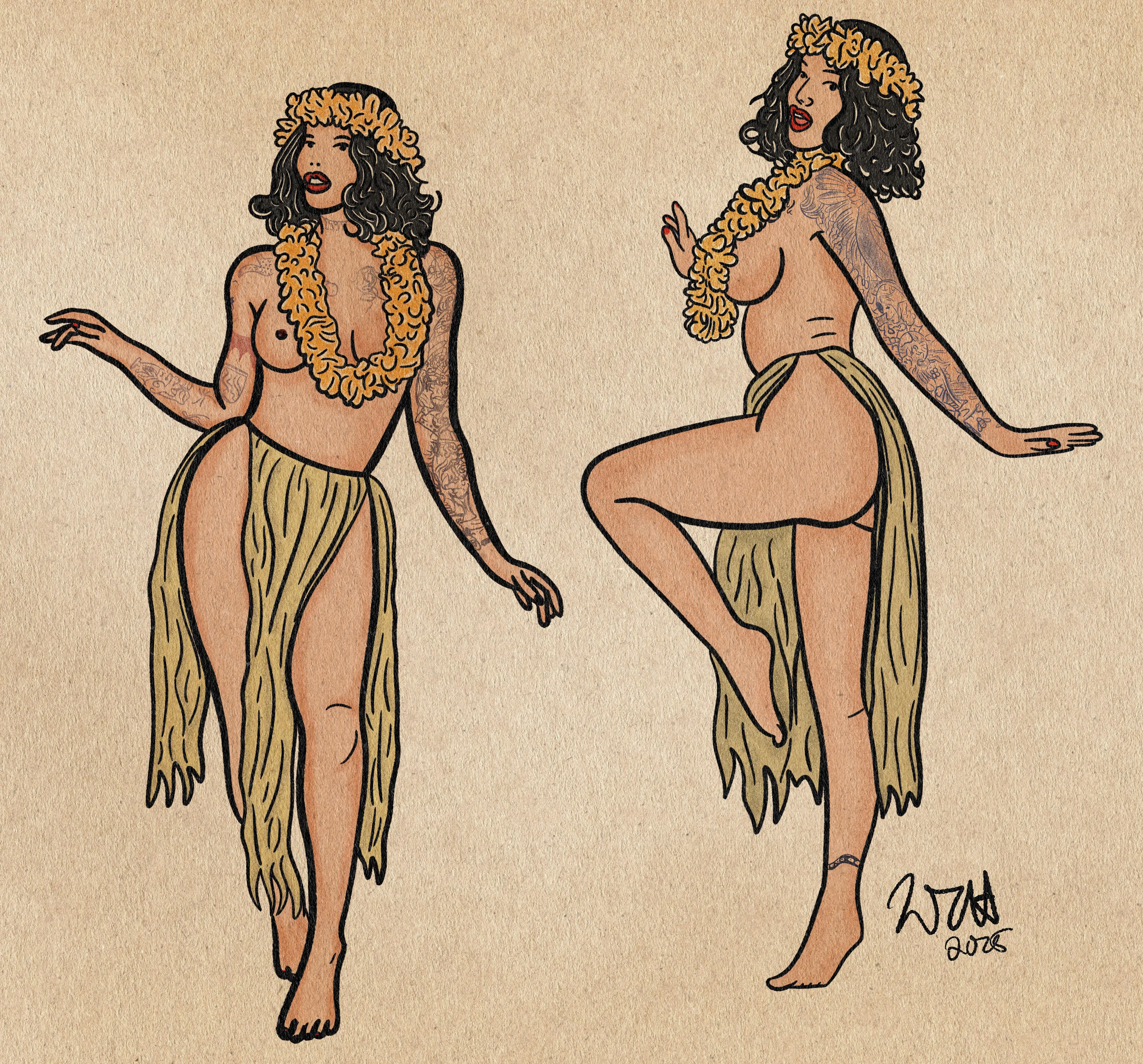 Classic tattoo style.