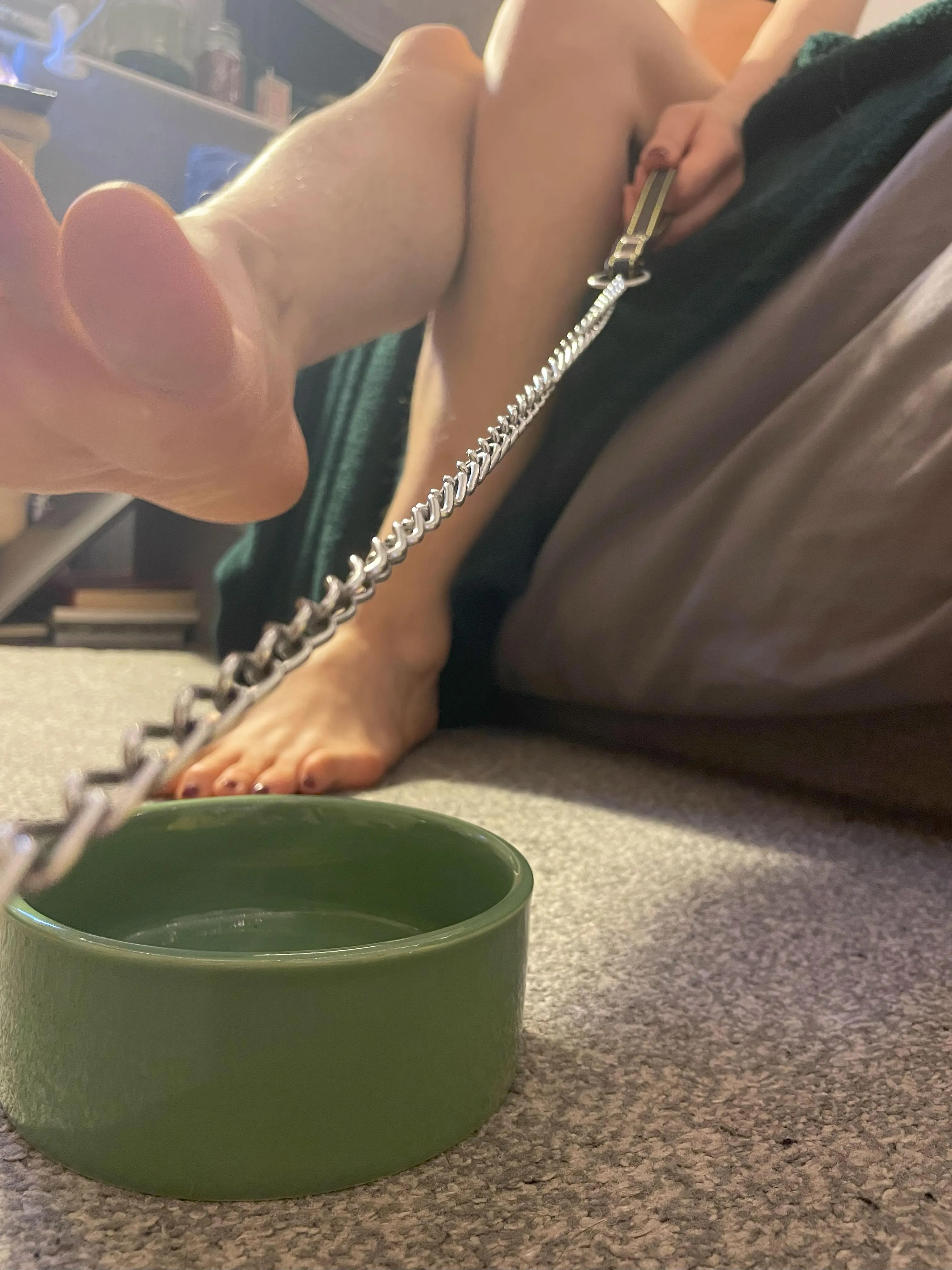 Eat it out your bowl like a good bitch :)