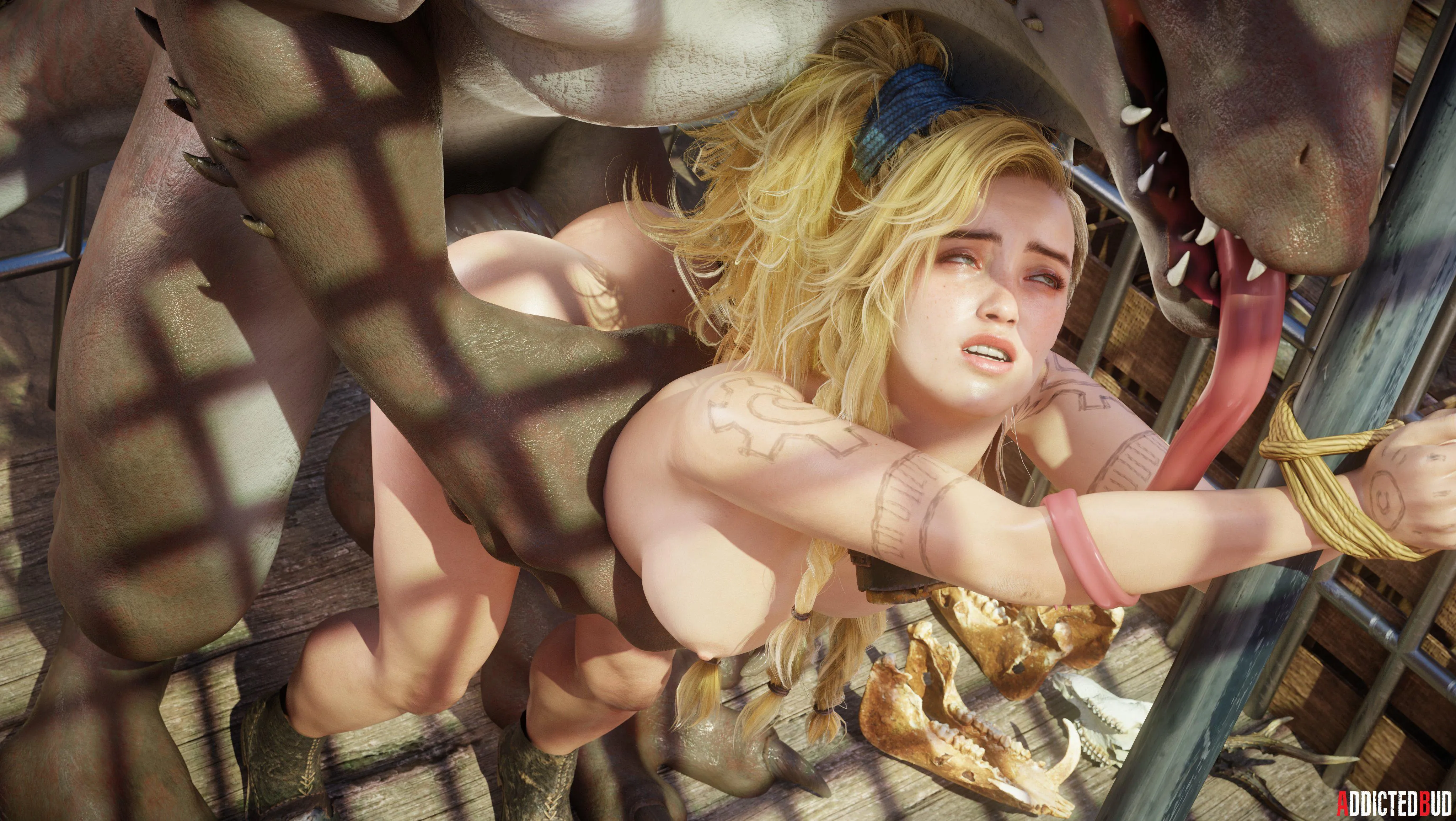 Gemma tests the possibility of human-monster crossbreeding (AddictedBud) [Monster Hunter Wilds]