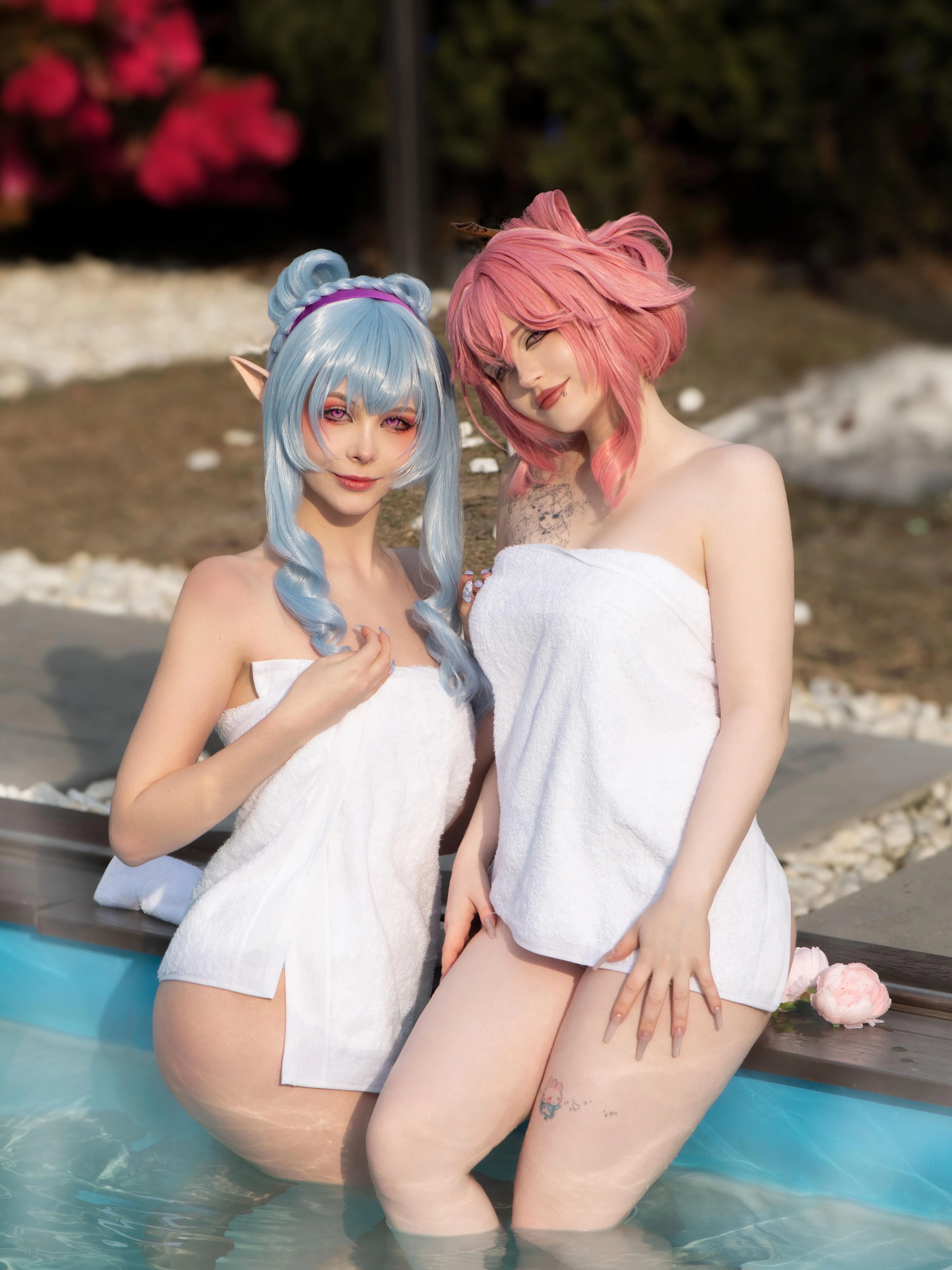 My Yae Miko & Mizuki cosplay (electro_alice, tsukides)