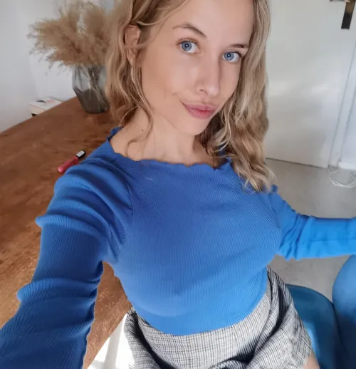 The shirt matches my eyes