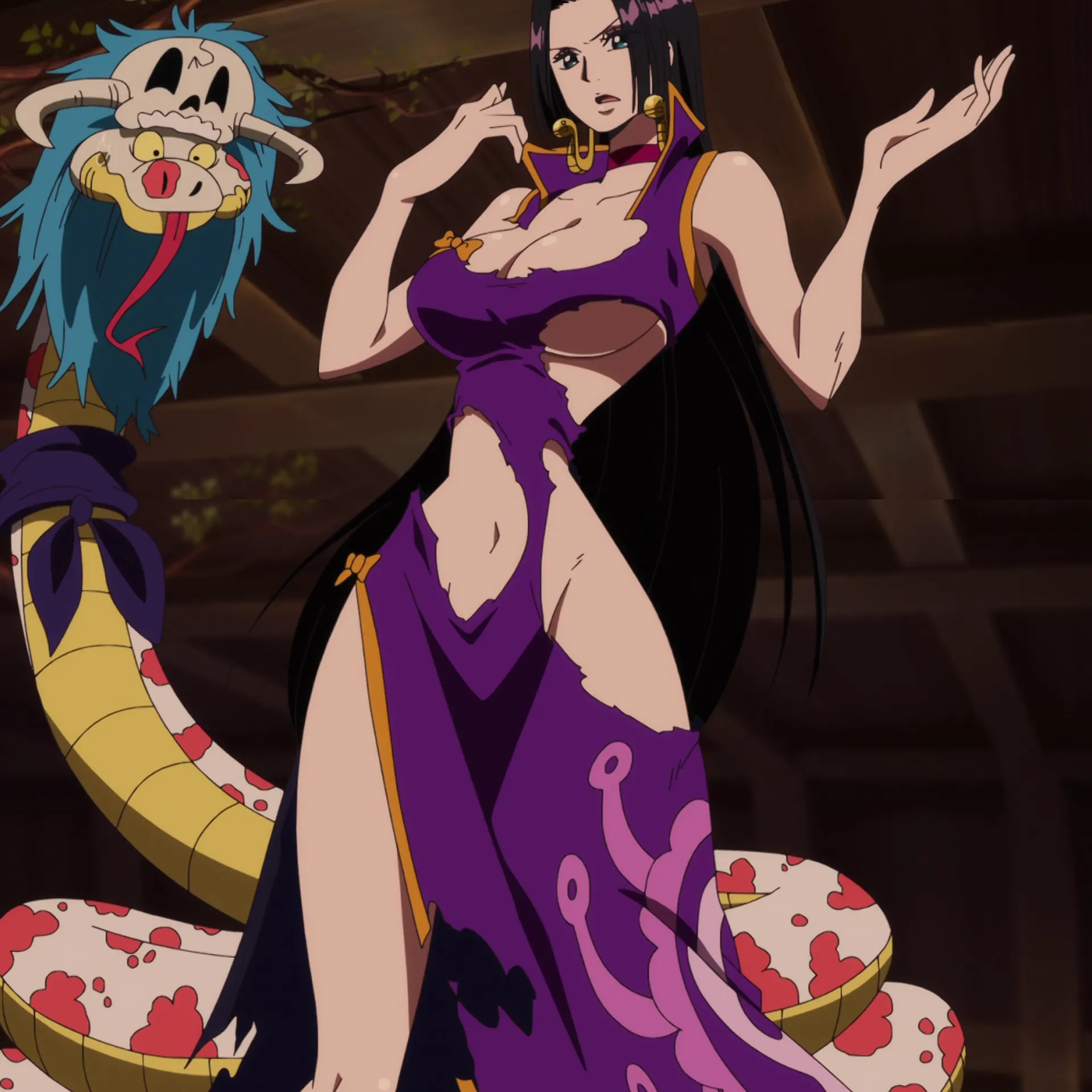 Boa Hancock's Dissolving Dress Plot [One Piece]