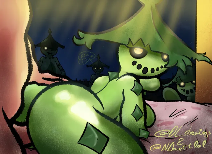 Cacturne hunts in groups at night