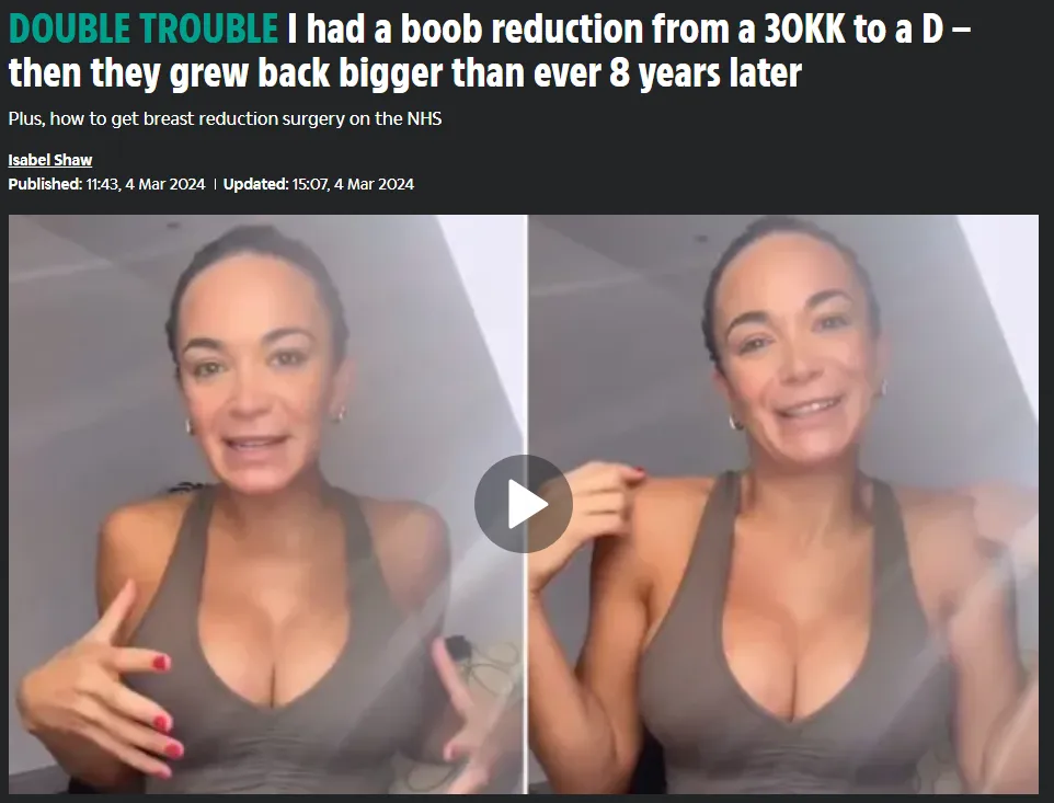 Echo Elliott said her knockers were 