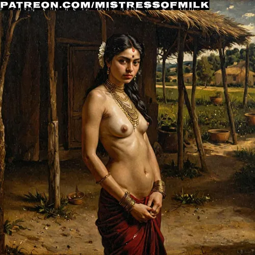 I bought a remote village in Maha Rashtra, and it came with beautiful nymphs. . .one of them came out to start Holi ceremony and posed for me. . .