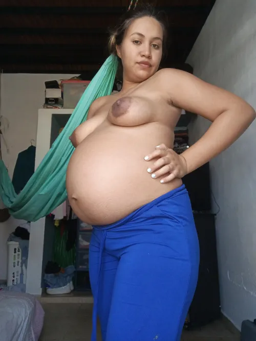 I'm almost nine months along and I feel too full of milk.