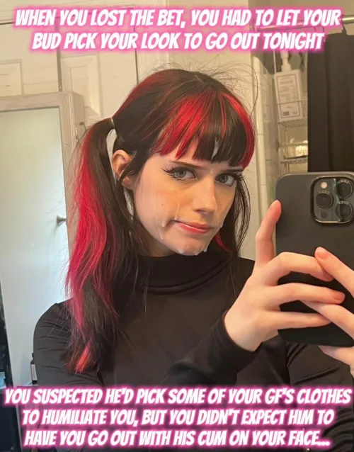 It's not gay if it's a bet, but it'll be a long night trying to explain that to everyone...