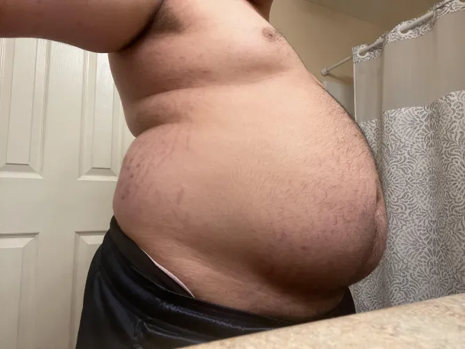 Keeping myself stuffed with the stretch marks to prove it