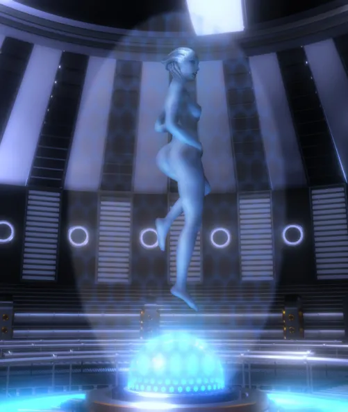 Liara developed a fetish for getting trapped in a energy fields. (Rastifan)