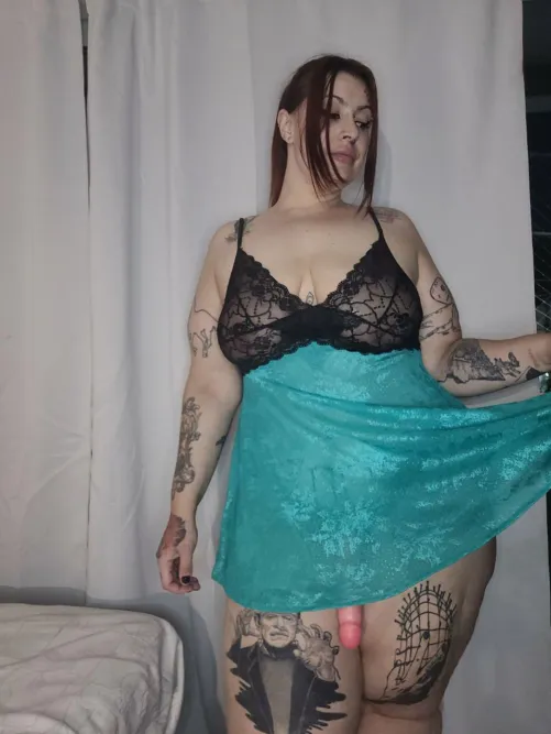 Mommy has a surprise for you under her skirt