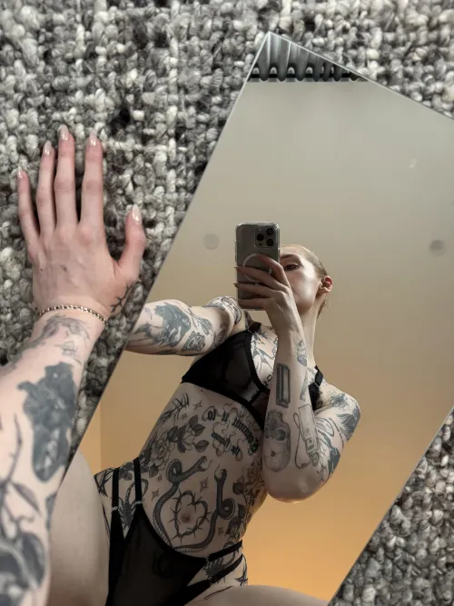 So much fun to be had with a mirror on the floor