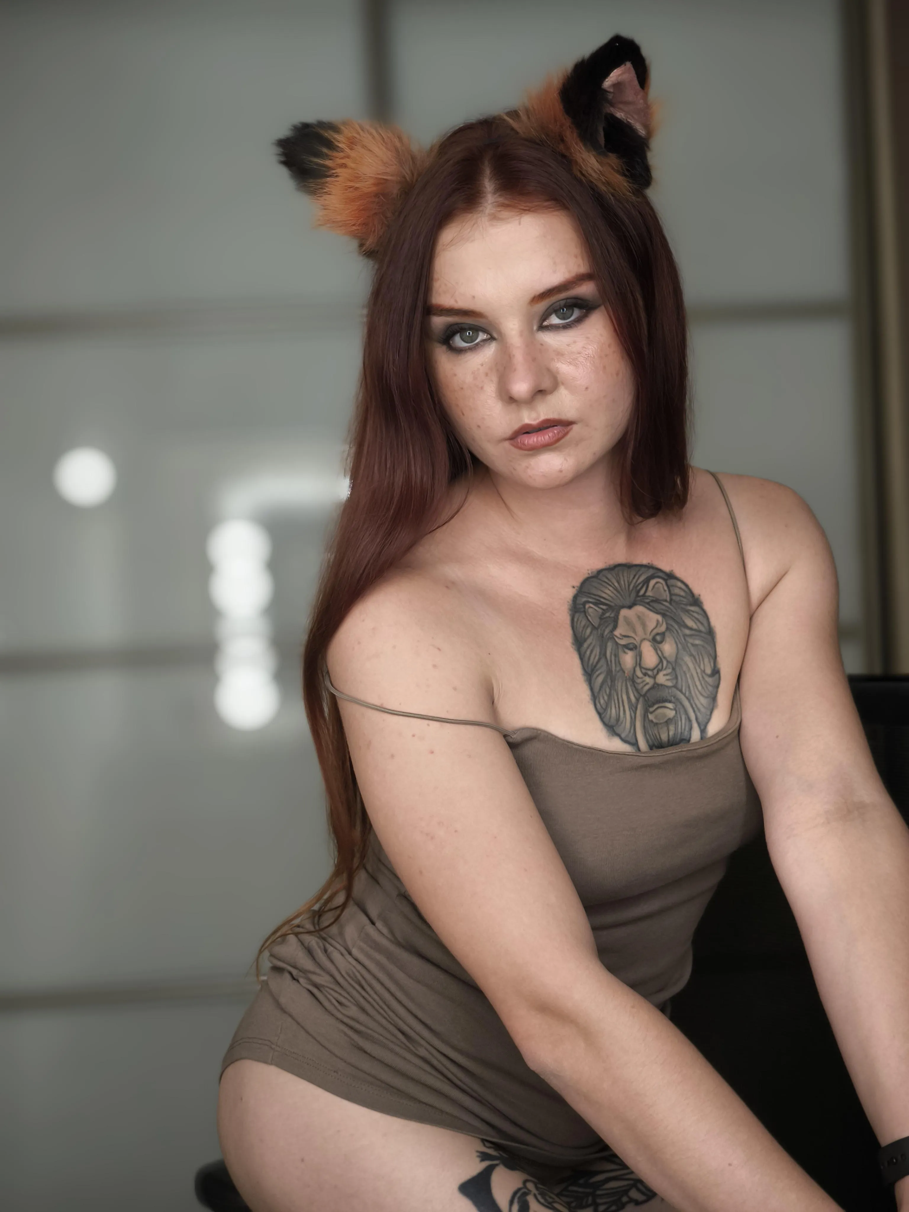 This dress hugs my body in all the right places… but I bet you’d rather see it on the floor.