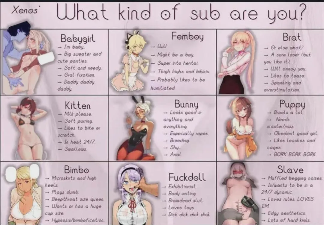 [ A 4 A ] choose one to either dom or be, I have multiple ideas for all of them