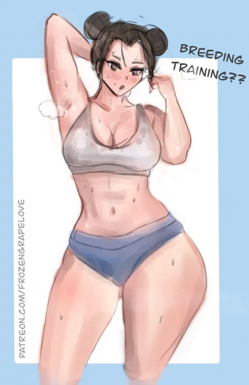 Chun-Li Breeding Training (OC) (FrozenGrapeLove)