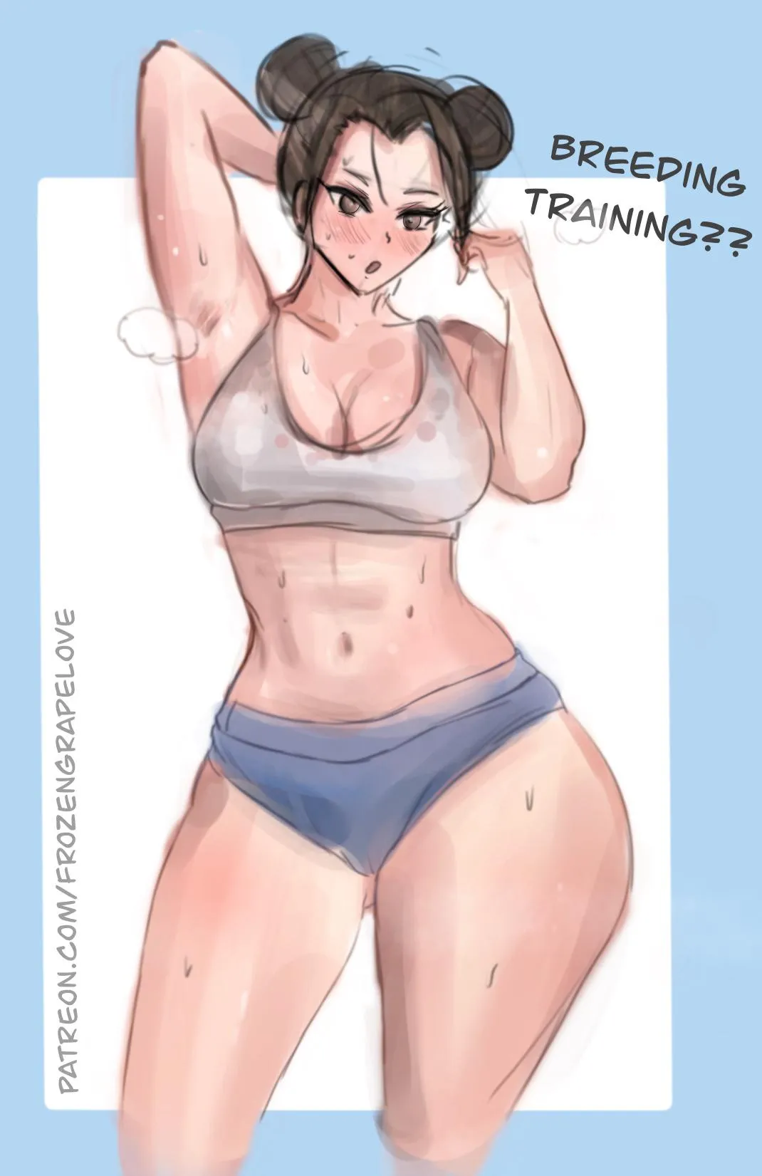 Chun-Li Breeding Training (OC) (FrozenGrapeLove)