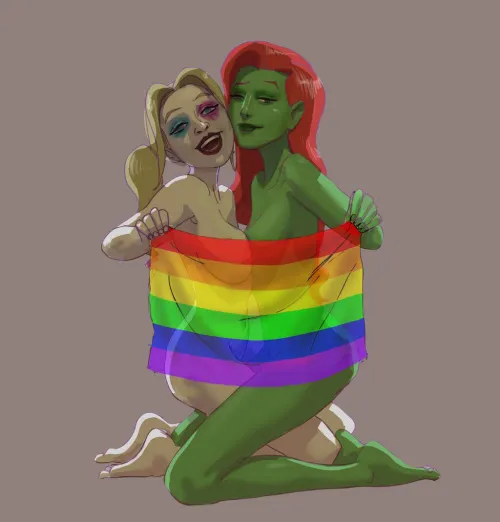 Harley and Ivy pride [DC Comics] (pistaccio)
