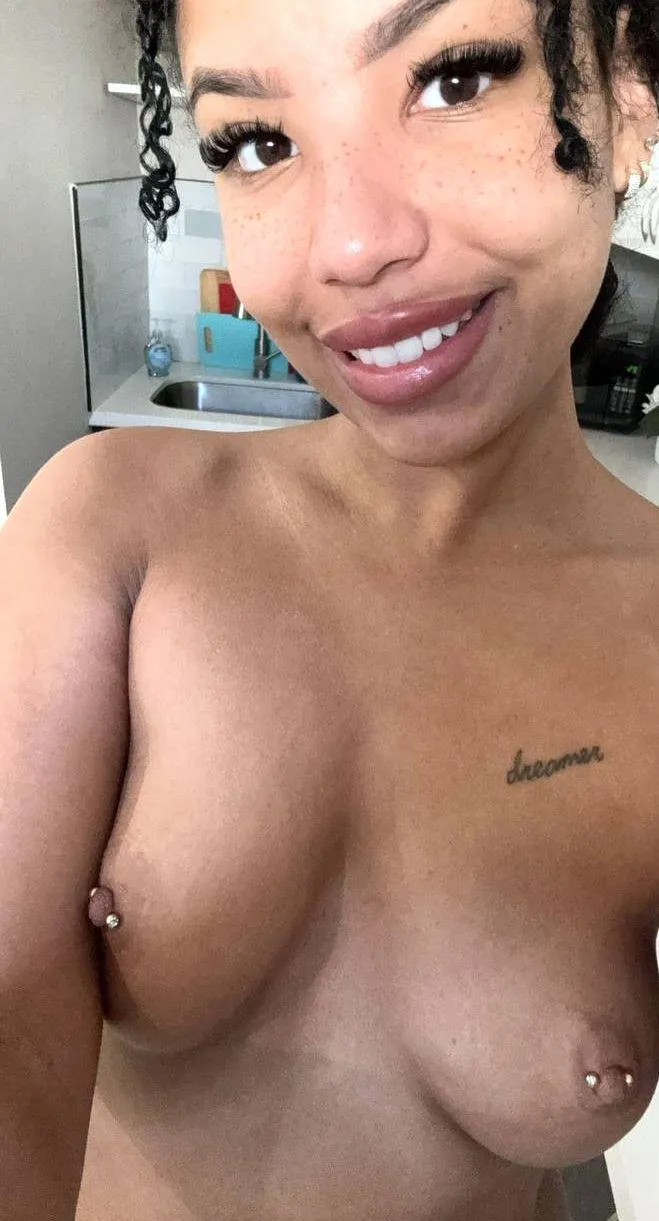 Heard you’ve got a thing for these perfect black tits