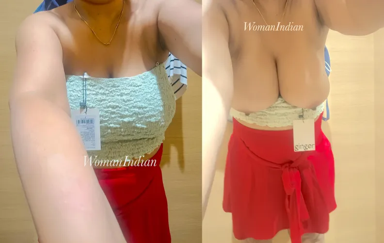 I got naughty in the trial room - seems topless is better than this top. Agree? 50[f]