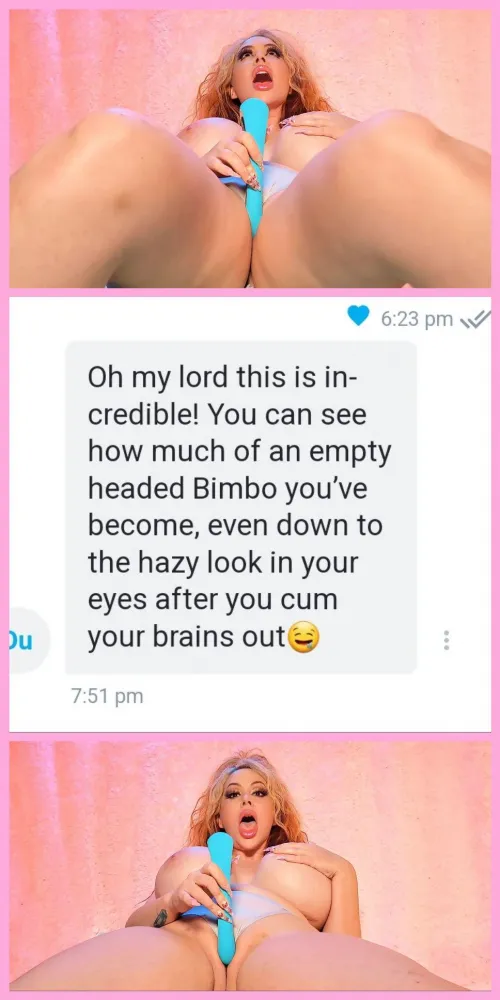 I LOVE LOVE how much people see me as a plastic brainless set of cock sleeves now! 💕🤤💕