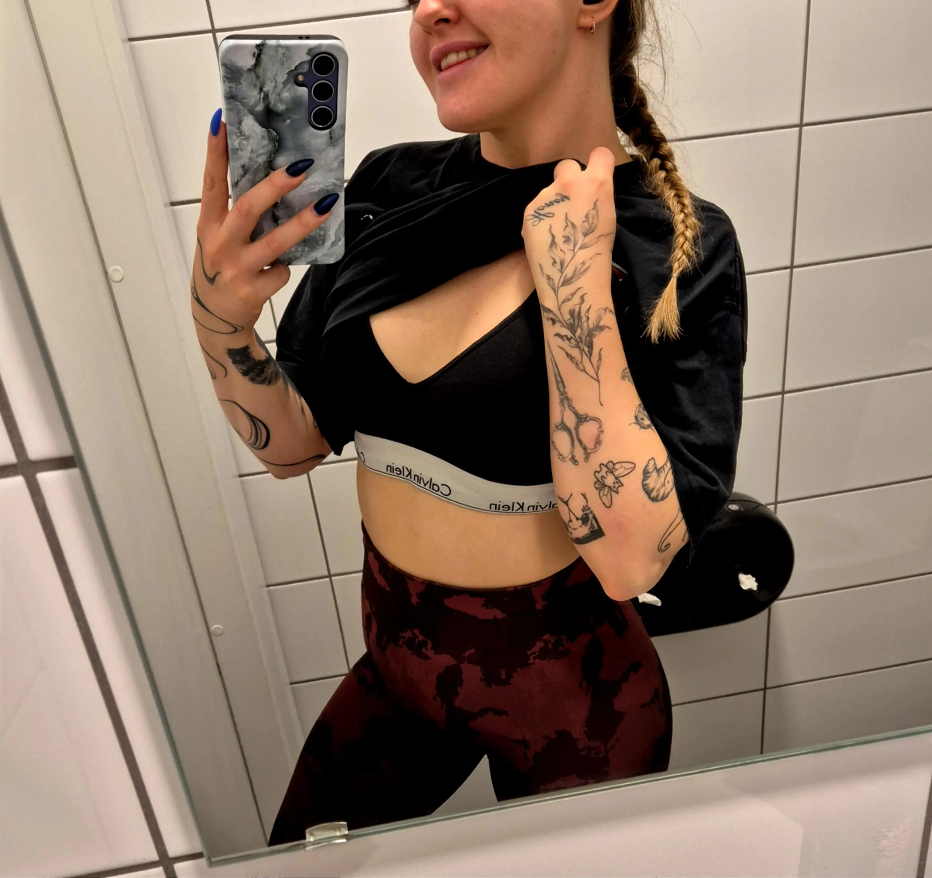 Looking fire at the gym