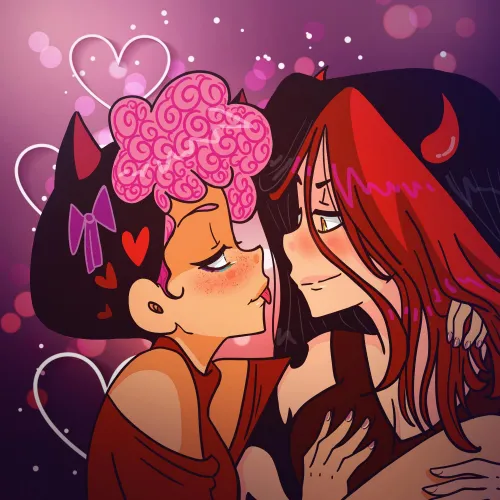 [OC][Our Little Universe] Just Ruby and Rosa being all cute together 🥹 Oh and I definitely want that adorable bonnet that Rosa’s wearing! 😍💜