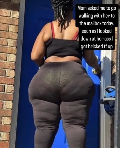 Walking with your mom to the mailbox was the right choice to make this morning