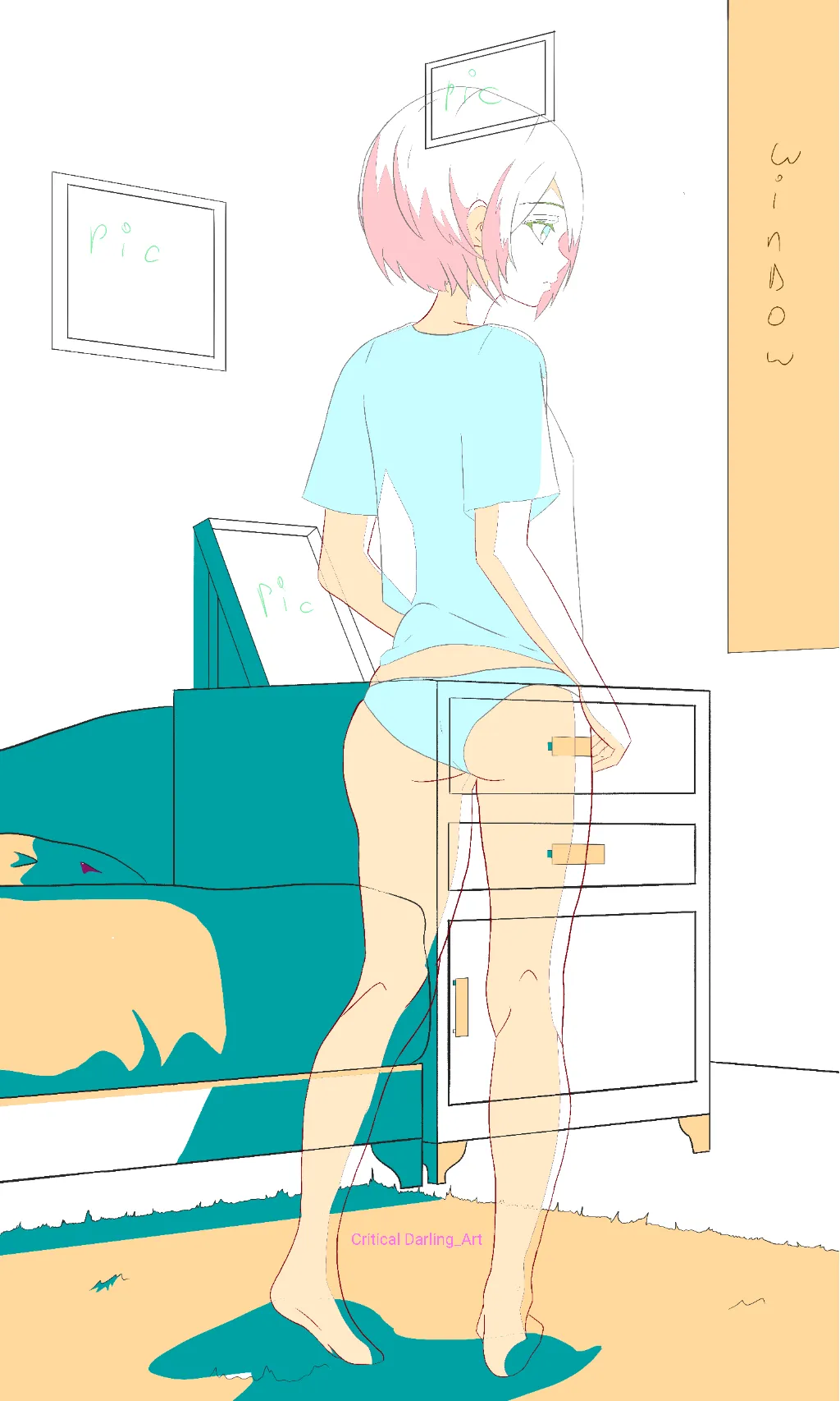 W.I.P 2B fanart by me