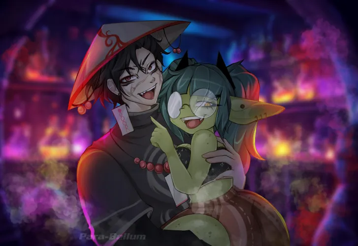 A stinky goblin and her beloved partner <3