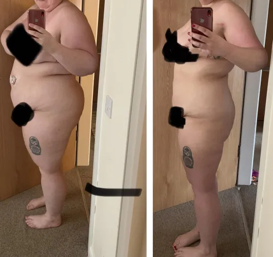 Before and after, over 10 stone gone